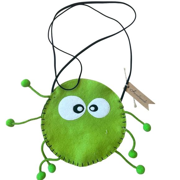 Halloween Crossbody Mini Bag Bundle Whimsical Spooky Spider Handmade Treat - Picture 1 of 3